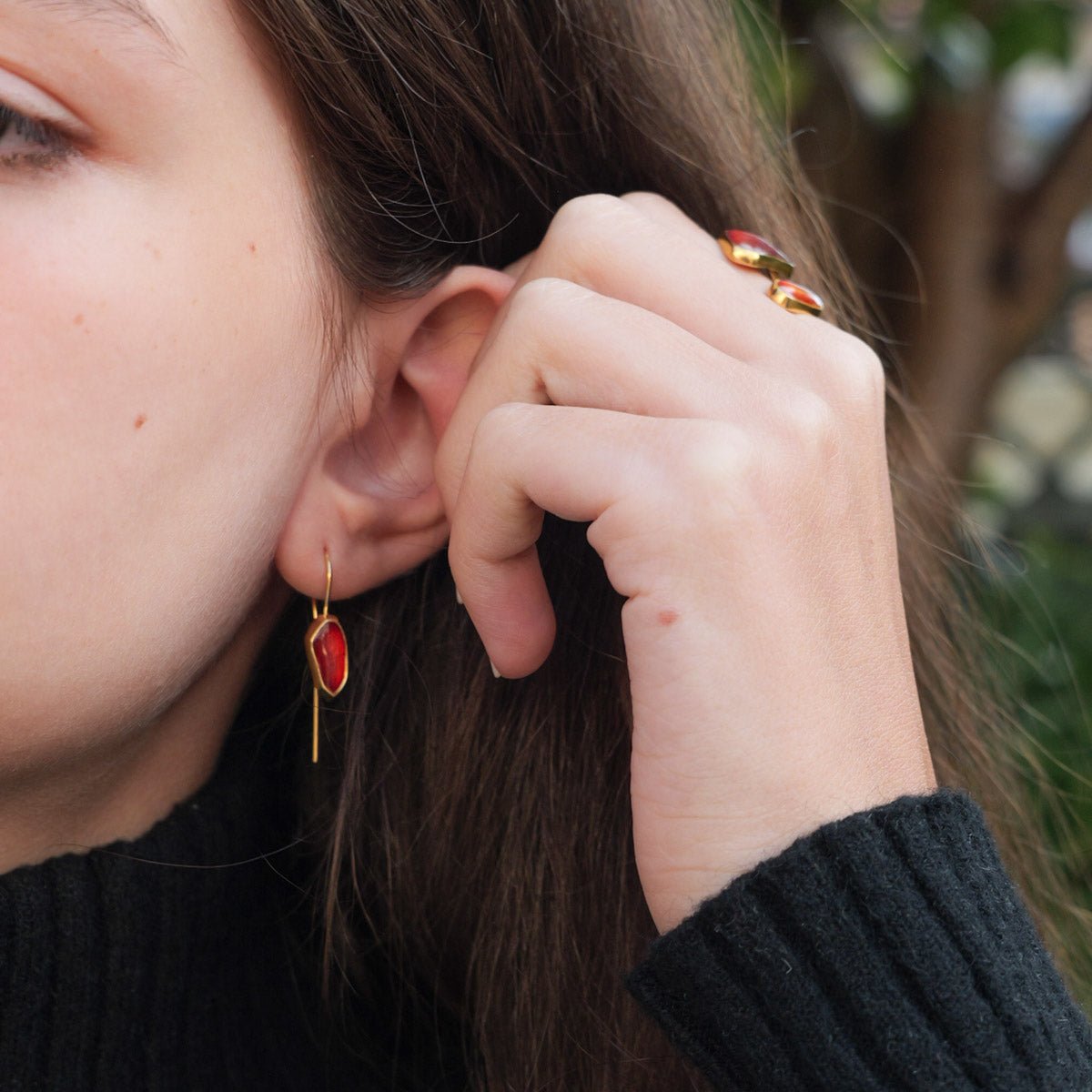 Elements Long Earrings - Anemis